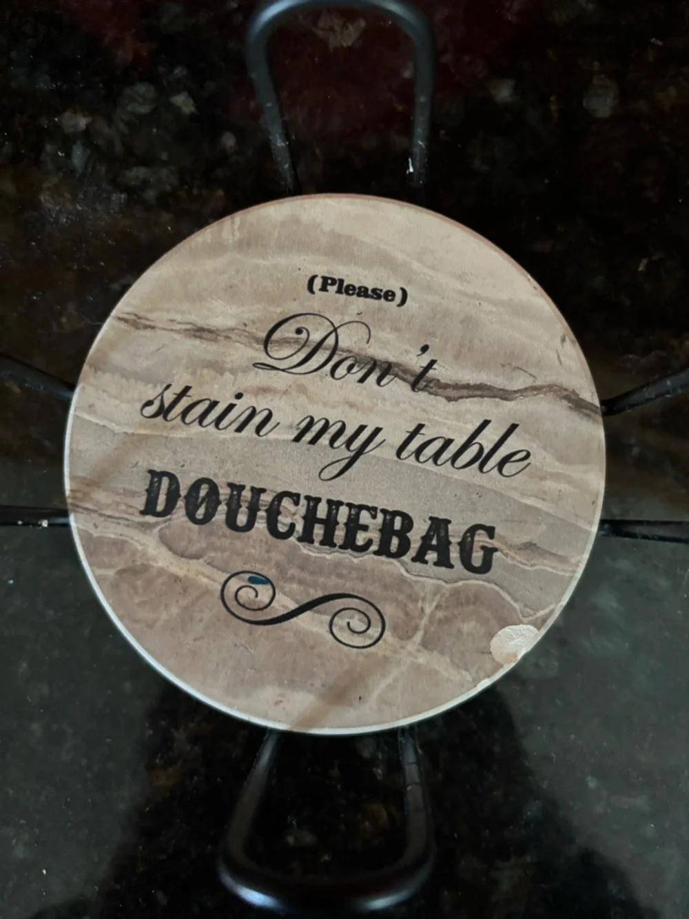 Be Considerate Bitches Round Decorative Ceramic Coaster